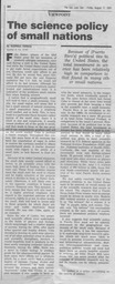 RFernos, The Science Policy of Small Nations 2001
