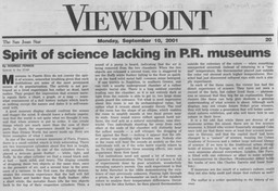 RFernos, The Spirit of Science 2001